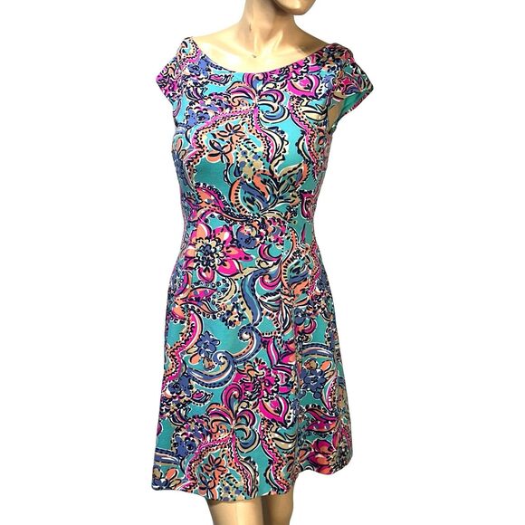 Lilly Pulitzer Briella Bait & Switch Dress Size S Small Fit & Flare Colorful - Picture 1 of 10